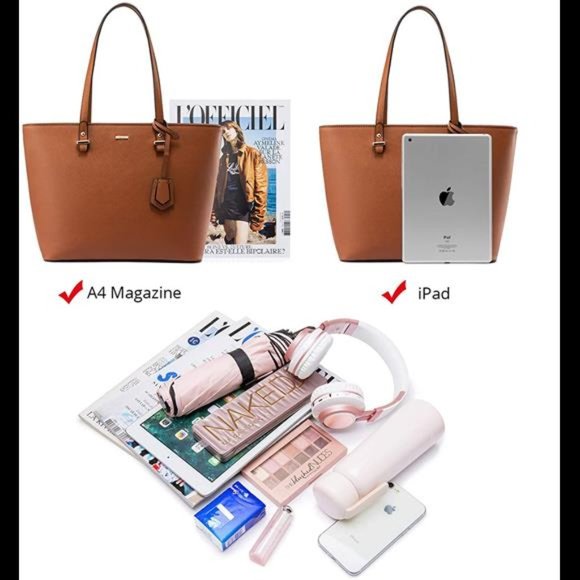 3Pcs Handbags for Women Shoulder Bags Tote Satchel Set - Picture 6 of 7